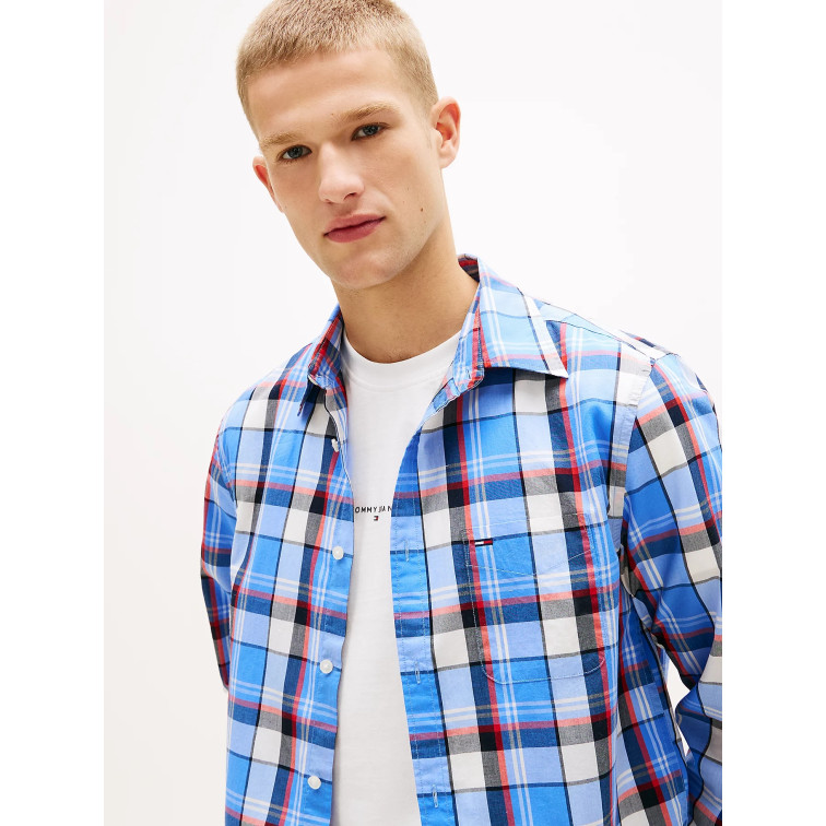 CAMISA HOMBRE  TOMMY HILFIGER TJM REG CHECK POPLIN SHIRT
