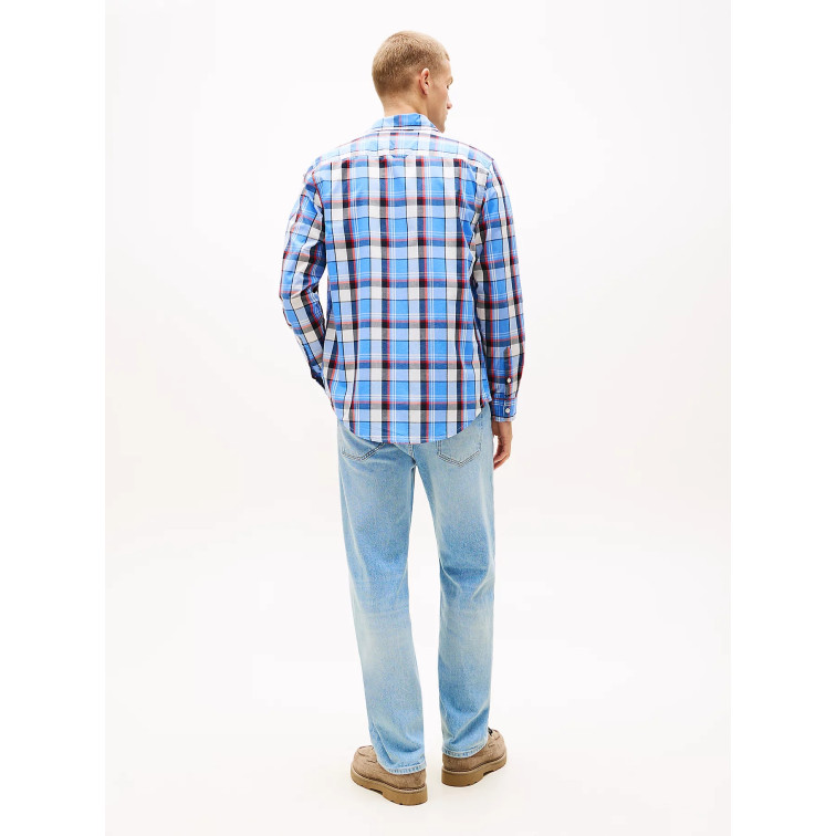CAMISA HOMBRE  TOMMY HILFIGER TJM REG CHECK POPLIN SHIRT