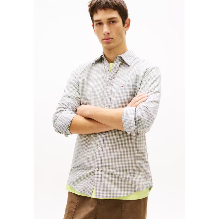 HOMBRE TJM REG CHECK POPLIN SHIRT YBH