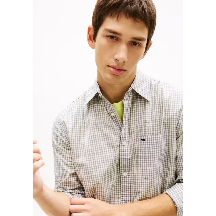 HOMBRE TJM REG CHECK POPLIN SHIRT YBH