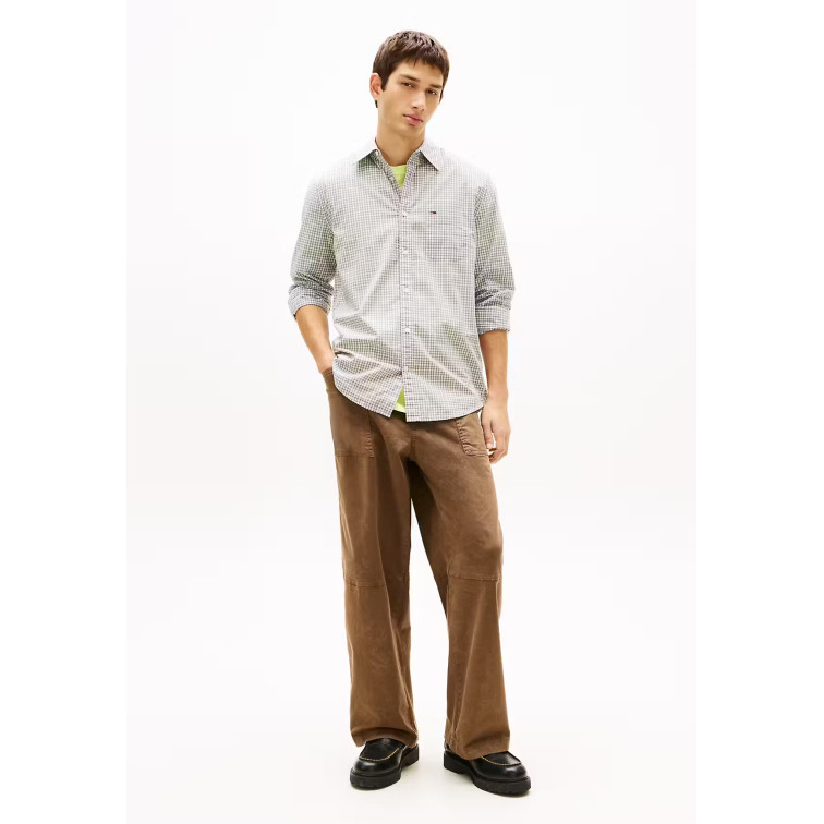 HOMBRE TJM REG CHECK POPLIN SHIRT YBH