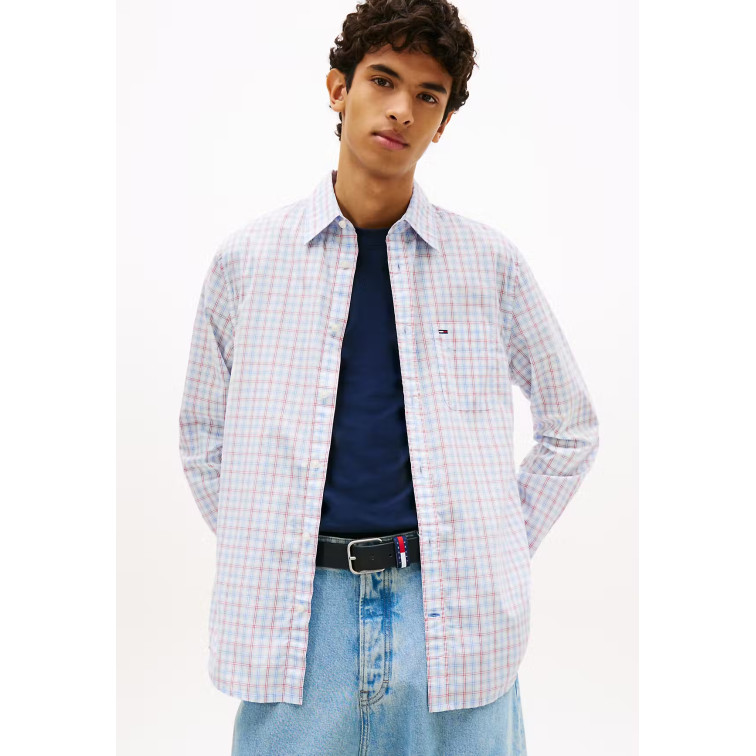 CAMISA HOMBRE  TOMMY HILFIGER TJM REG CHECK POPLIN SHIRT
