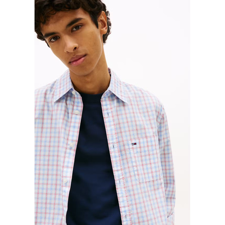 CAMISA HOMBRE  TOMMY HILFIGER TJM REG CHECK POPLIN SHIRT