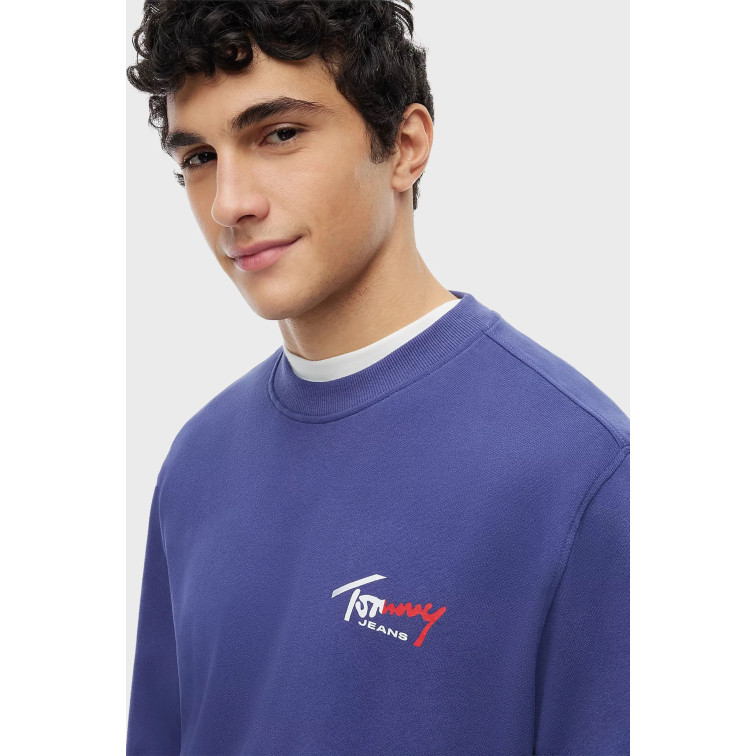 SUDADERA HOMBRE  TOMMY HILFIGER TJM REG ENTRY SIGN CNCK EXT
