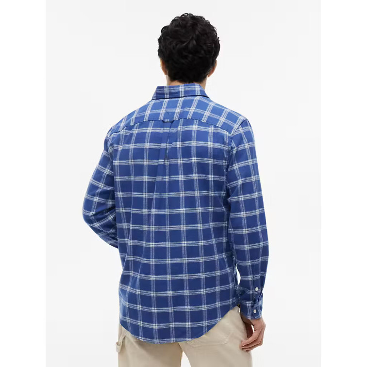 CAMISA CUADROS EN SARGA TEXTURIZADA HOMBRE TOMMY JEANS FIT REGULAR