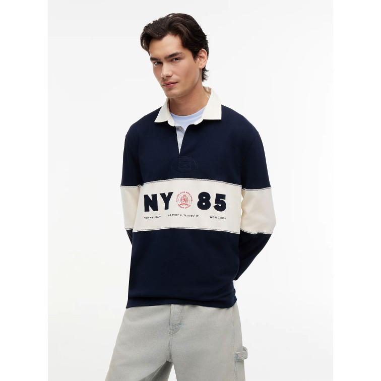 POLO HOMBRE  TOMMY HILFIGER TJM RLX PANEL RUGBY