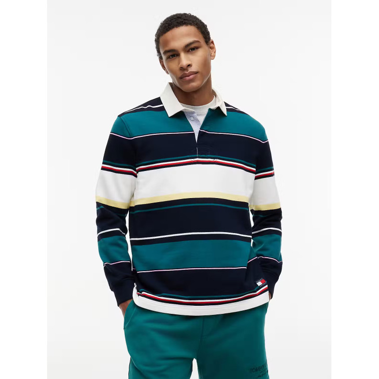 POLO HOMBRE  TOMMY HILFIGER TJM RLX STRIPE RUGBY EXT
