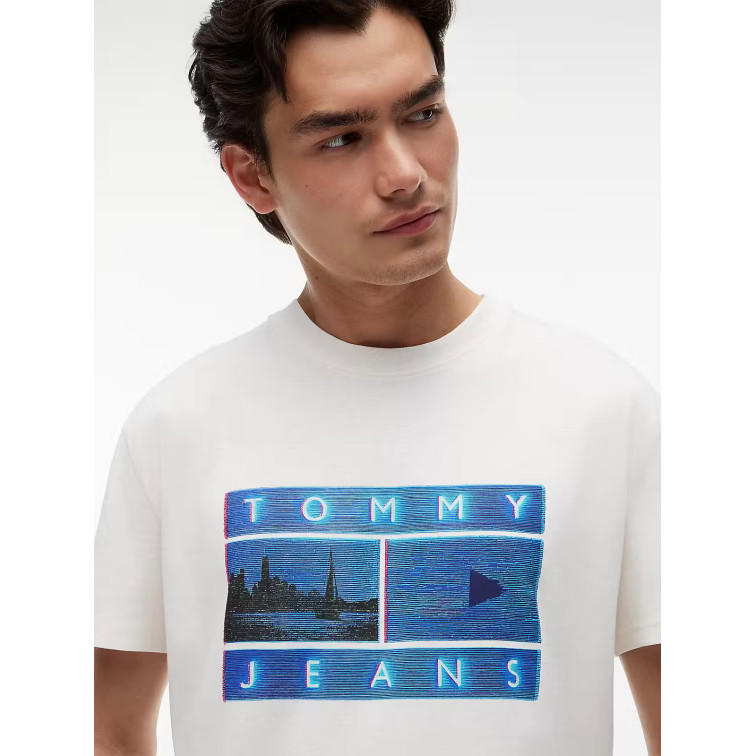 CAMISETA HOMBRE  TOMMY HILFIGER TJM REG PHOTO FLAG SS TEE