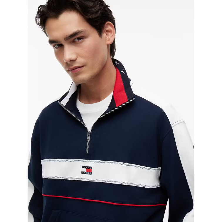 SUDADERA HOMBRE  TOMMY HILFIGER TJM RLX CBLOCK QZ