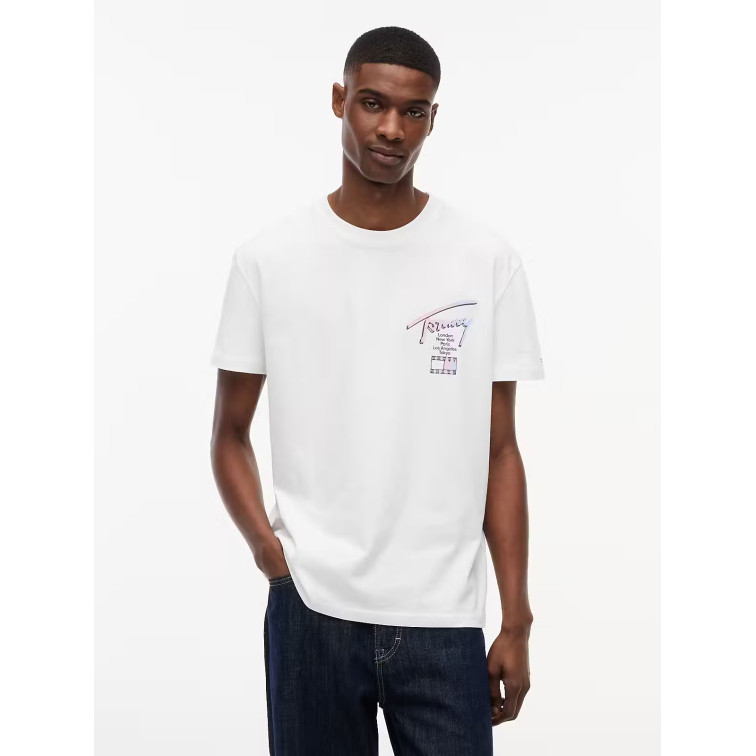 CAMISETA HOMBRE  TOMMY HILFIGER TJM REG CITY SIGN SS TEE EXT