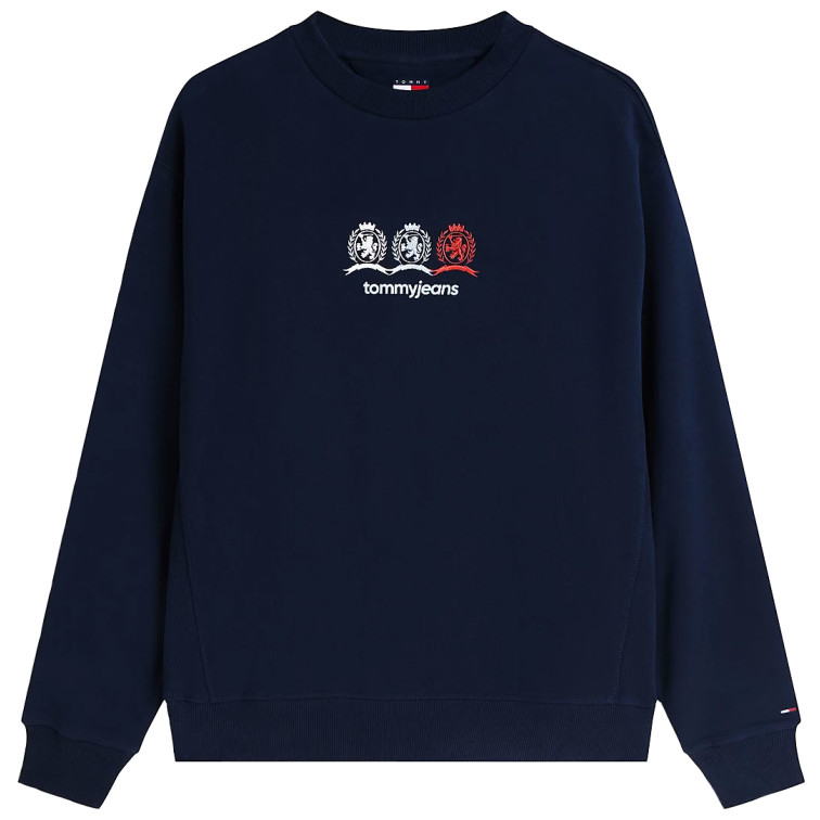 SUDADERA HOMBRE  TOMMY HILFIGER TJM RLX MULTI CRESTS CNECK