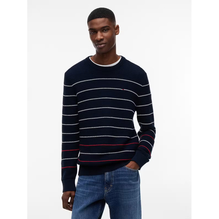 JERSEY HOMBRE  TOMMY HILFIGER TJM SLIM STRIPE SWEATER EXT