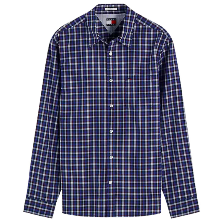 CAMISA HOMBRE  TOMMY HILFIGER TJM REG POPLIN PATTERN SHIRT