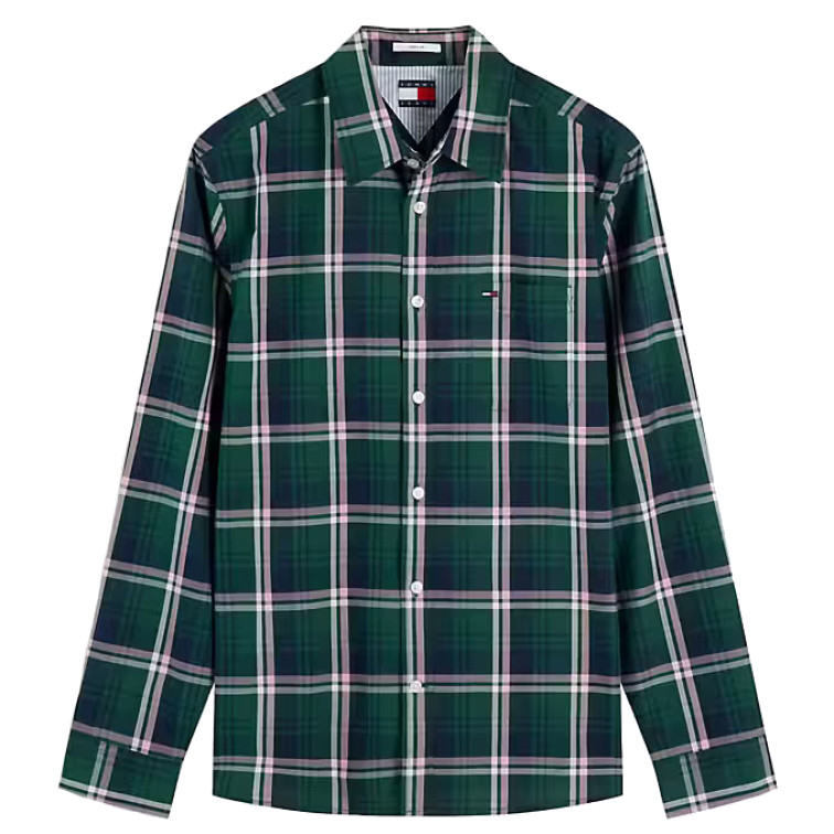CAMISA HOMBRE  TOMMY HILFIGER TJM REG POPLIN PATTERN SHIRT