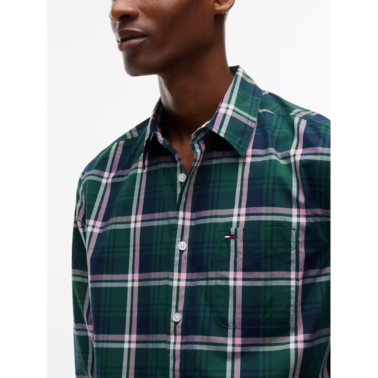 CAMISA HOMBRE  TOMMY HILFIGER TJM REG POPLIN PATTERN SHIRT