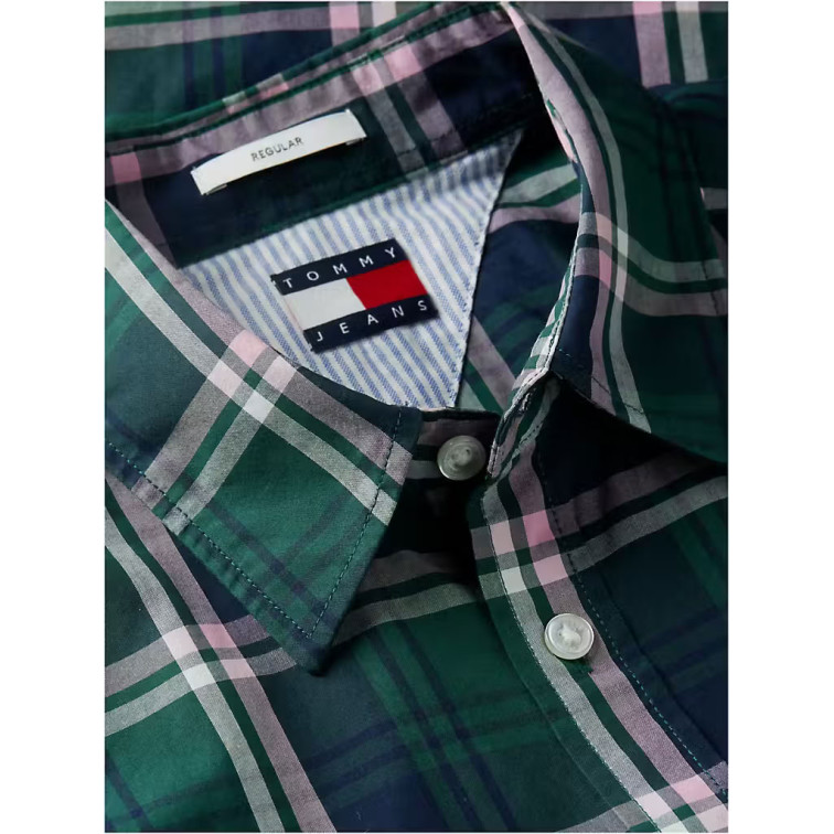 CAMISA HOMBRE  TOMMY HILFIGER TJM REG POPLIN PATTERN SHIRT