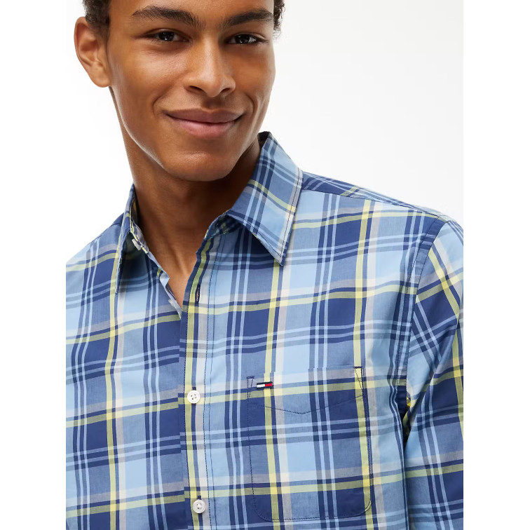 CAMISA HOMBRE  TOMMY HILFIGER TJM REG POPLIN PATTERN SHIRT
