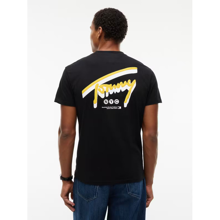 CAMISETA HOMBRE  TOMMY HILFIGER TJM REG SIGN BACKPRINT TEE EXT