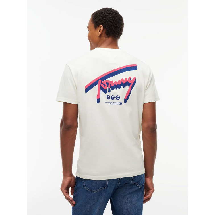 CAMISETA HOMBRE  TOMMY HILFIGER TJM REG SIGN BACKPRINT TEE EXT