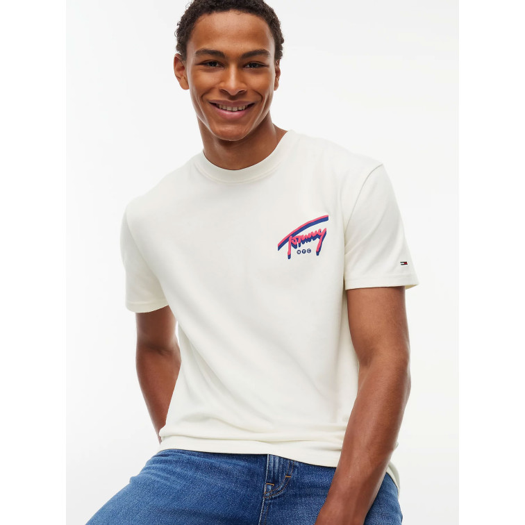CAMISETA HOMBRE  TOMMY HILFIGER TJM REG SIGN BACKPRINT TEE EXT