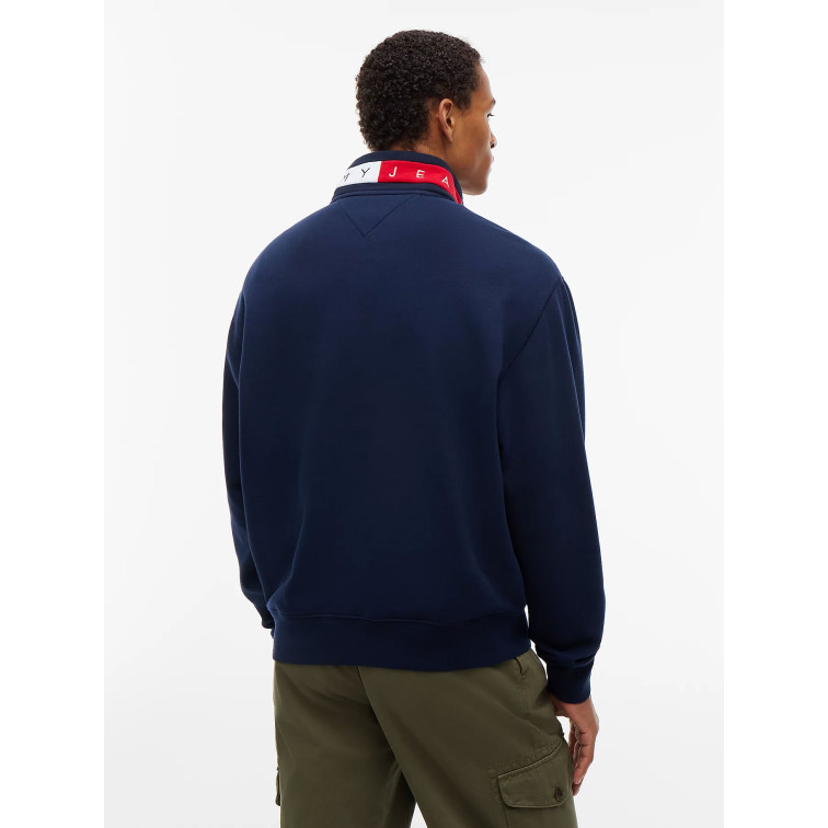 SUDADERA HOMBRE  TOMMY HILFIGER TJM RLX BRANDED COLLAR QZ EXT