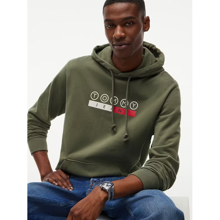 SUDADERA HOMBRE  TOMMY HILFIGER TJM REG DNA PLAY HOODIE