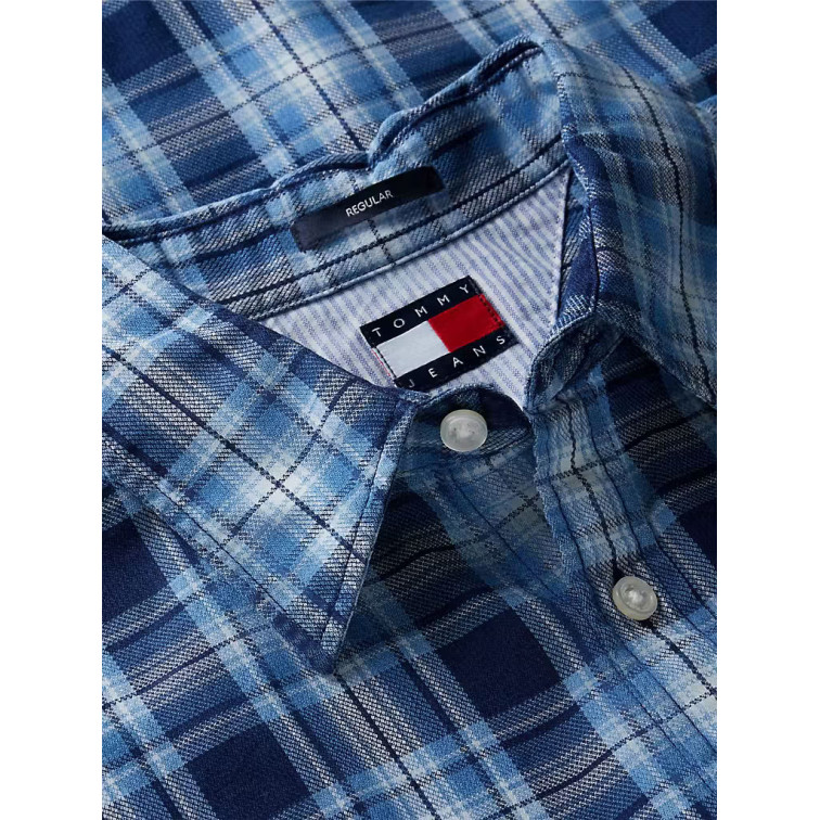 CAMISA HOMBRE  TOMMY HILFIGER TJM REG DOBBY CHECK SHIRT EXT