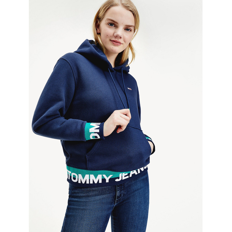 SUDADERA MUJER  TH TJW BRANDED HEM HOODIE