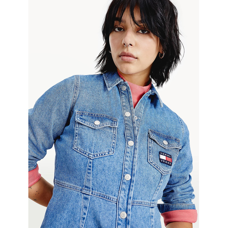 VESTIDO CAMISERO VAQUERO MUJER TOMMY JEANS