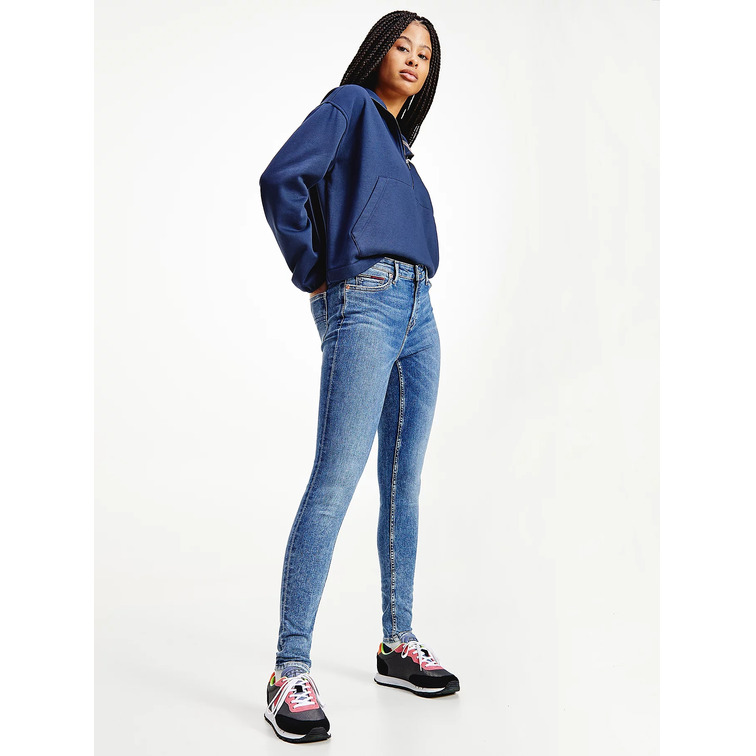 VAQUERO CEÑIDO DE TALLE MEDIO MUJER TOMMY JEANS NORA
