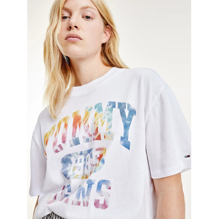 CAMISETA MUJER  TH TJW OVRSZD TIE DYE 3 SS