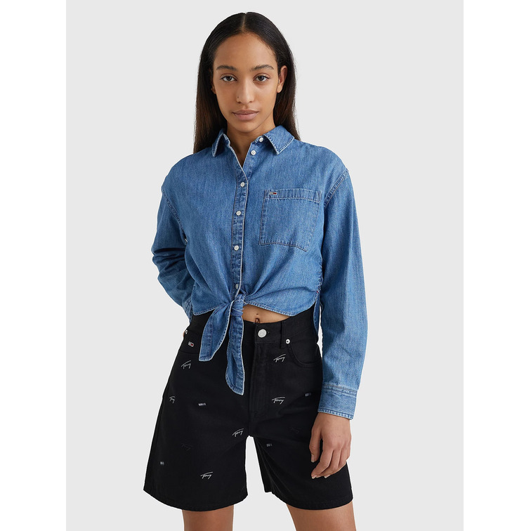 CAMISA VAQUERA CON LAZO MUJER TOMMY JEANS