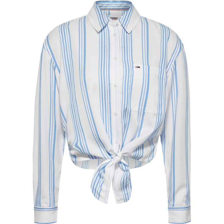 CAMISA CON NUDO DELANTERO MUJER TOMMY JEANS