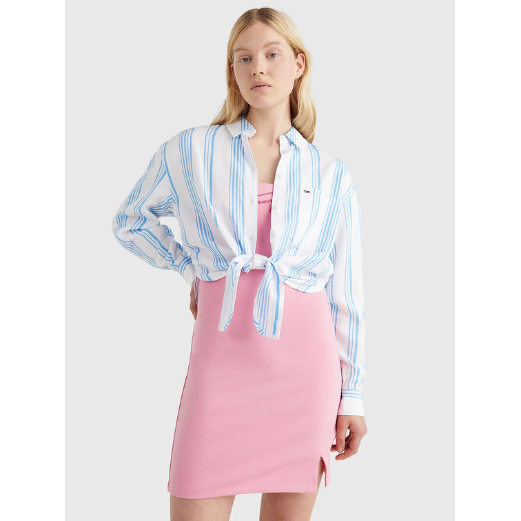 CAMISA CON NUDO DELANTERO MUJER TOMMY JEANS