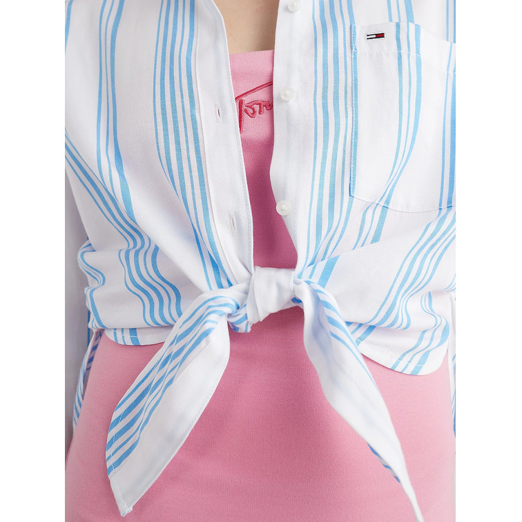 CAMISA CON NUDO DELANTERO MUJER TOMMY JEANS