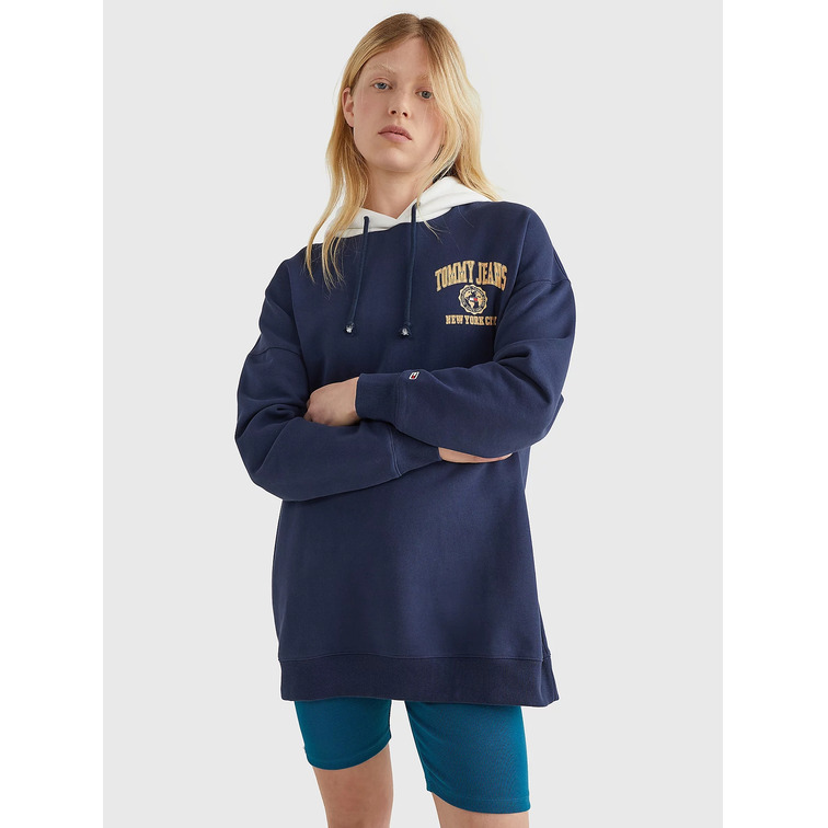 SUDADERA OVERSIZE CON CAPUCHA Y LOGO MUJER TOMMY JEANS