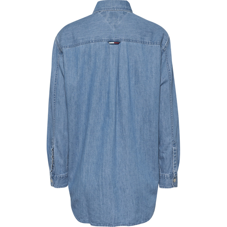 CAMISA BOYFRIEND DE CHAMBRAY CON PARCHE MUJER TOMMY JEANS