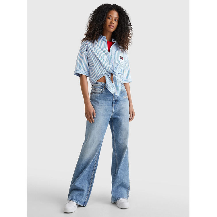 CAMISA CORTA CON LAZO MUJER TOMMY JEANS