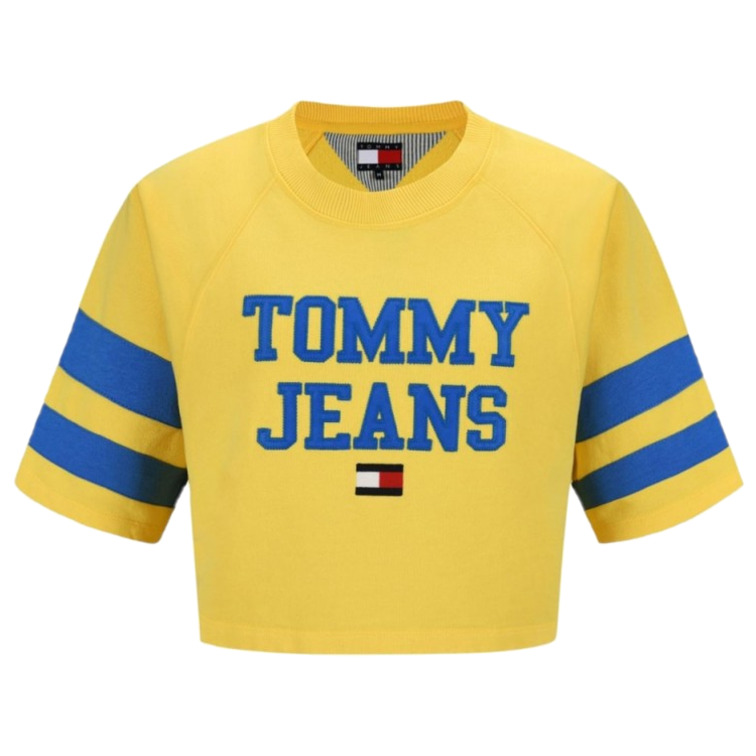 SUDADERA CROP DE MANGA CORTA MUJER TOMMY JEANS