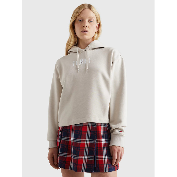SUDADERA AMPLIA CON CAPUCHA Y LOGO MUJER TOMMY JEANS