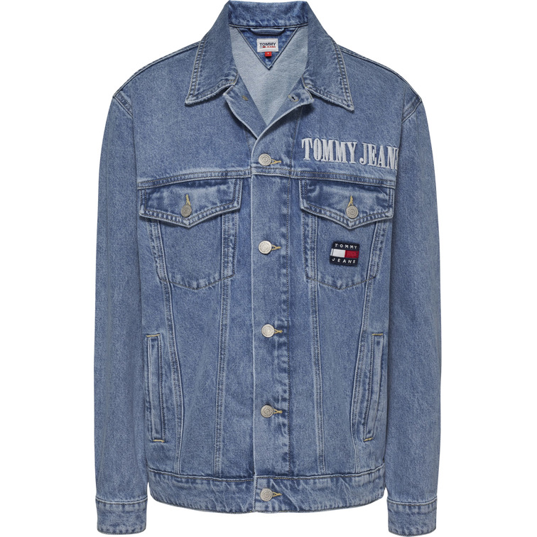 CAZADORA VAQUERA OVERSIZE CON LOGO EN LA ESPALDA MUJER TOMMY JEANS