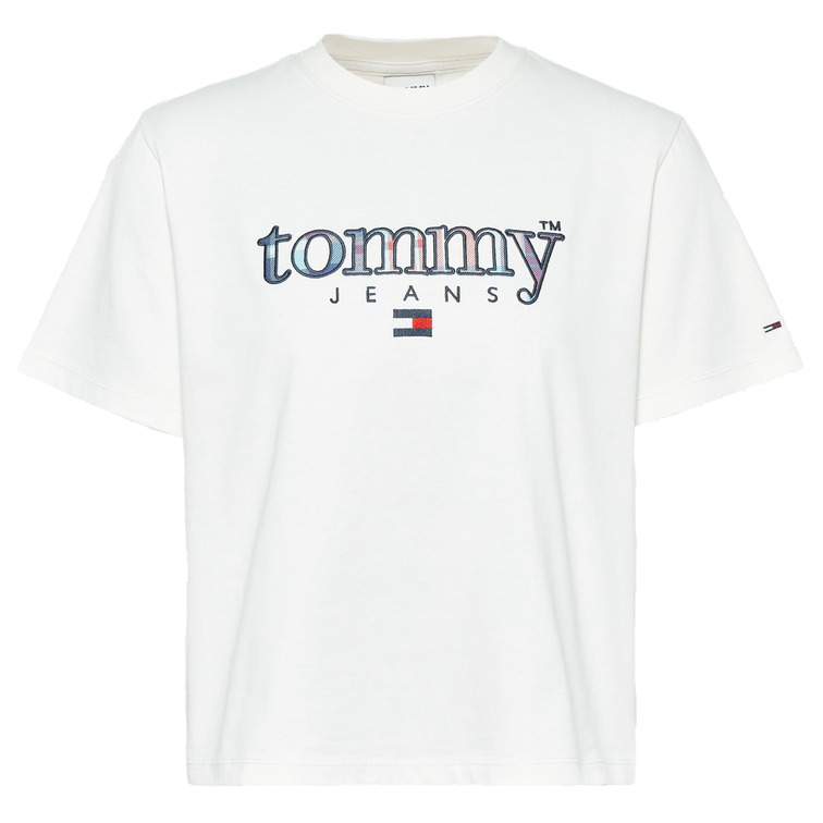 CAMISETA CON LOGO TARTÁN MUJER TOMMY JEANS