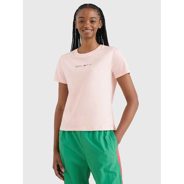 CAMISETA CON LOGO MULTICOLOR MUJER TOMMY JEANS ESSENTIAL