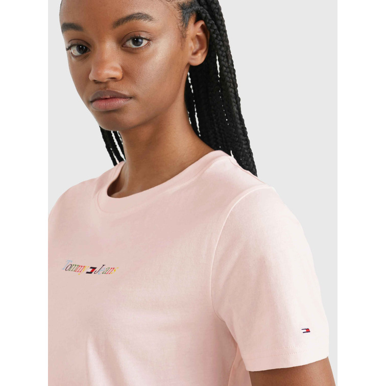 CAMISETA CON LOGO MULTICOLOR MUJER TOMMY JEANS ESSENTIAL