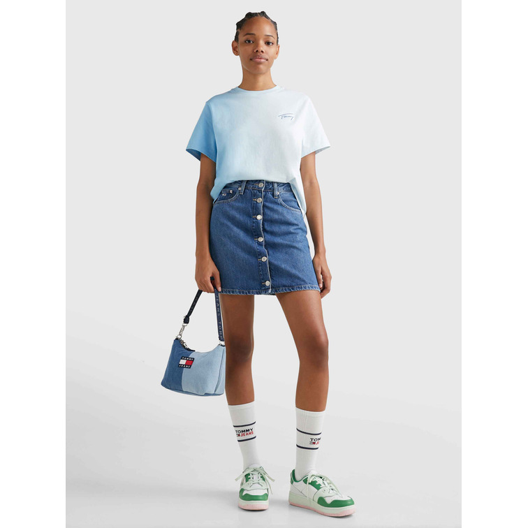 CAMISETA DE CORTE CLÁSICO CON EFECTO DEGRADÉ MUJER TOMMY JEANS
