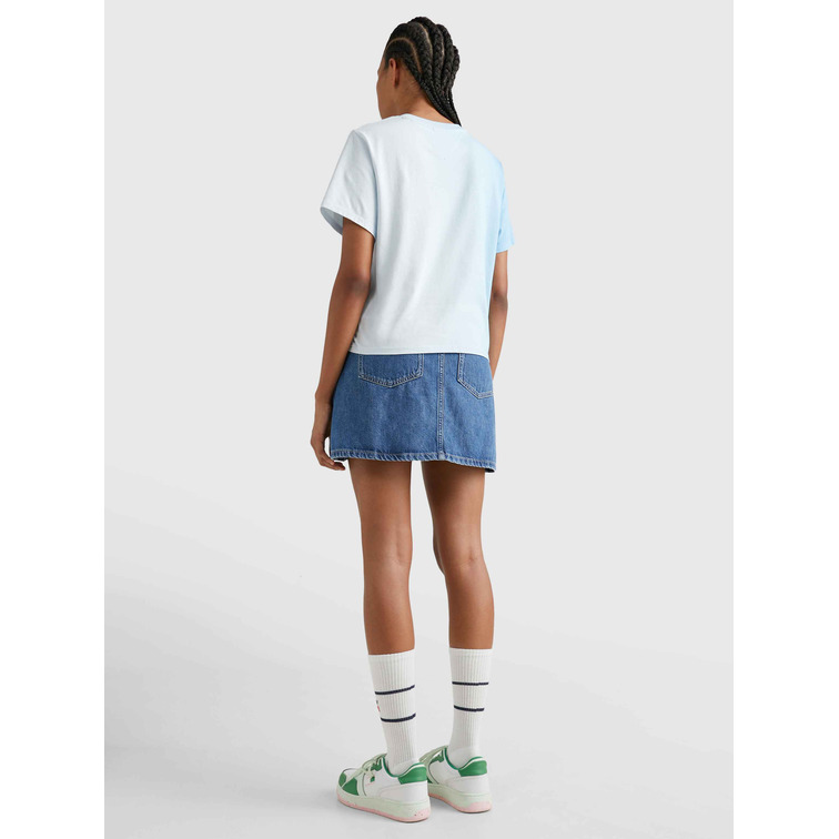 CAMISETA DE CORTE CLÁSICO CON EFECTO DEGRADÉ MUJER TOMMY JEANS