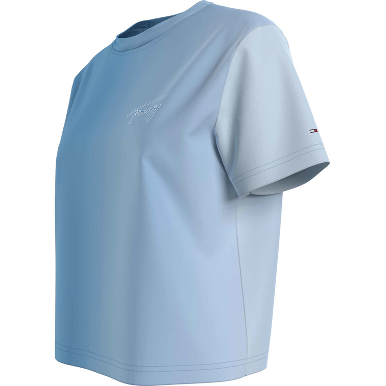 CAMISETA DE CORTE CLÁSICO CON EFECTO DEGRADÉ MUJER TOMMY JEANS