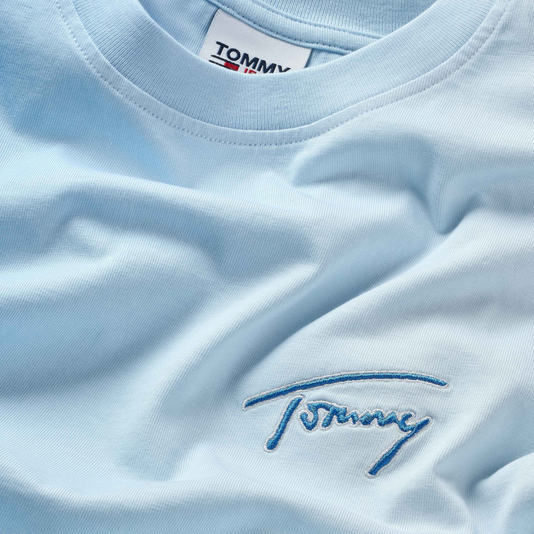 CAMISETA DE CORTE CLÁSICO CON EFECTO DEGRADÉ MUJER TOMMY JEANS