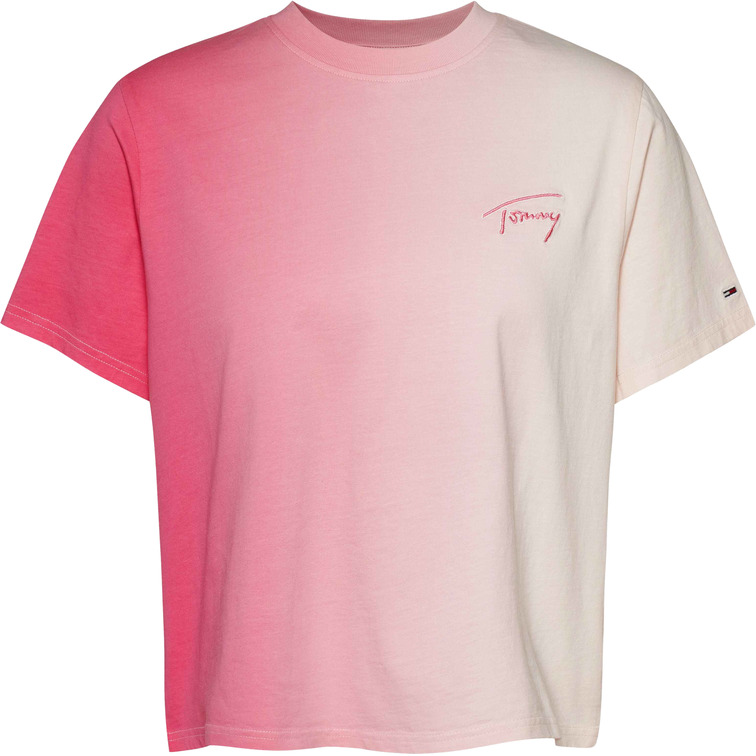 CAMISETA DE CORTE CLÁSICO CON EFECTO DEGRADÉ MUJER TOMMY JEANS