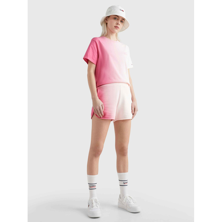 CAMISETA DE CORTE CLÁSICO CON EFECTO DEGRADÉ MUJER TOMMY JEANS